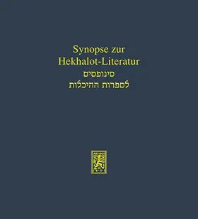 Schäfer / Mutius / Schlüter |  Synopse zur Hekhalot-Literatur | eBook | Sack Fachmedien