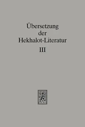 Schäfer |  Übersetzung der Hekhalot-Literatur | eBook | Sack Fachmedien