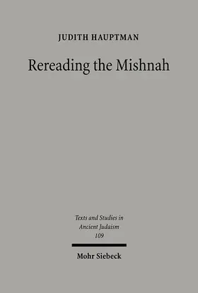 Hauptman |  Rereading the Mishnah | eBook | Sack Fachmedien