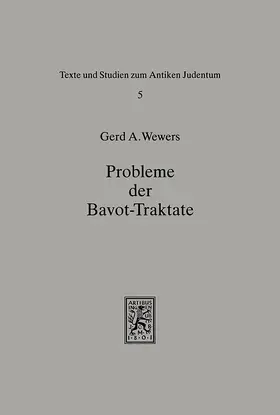 Wewers |  Probleme der Bavot-Traktate | eBook | Sack Fachmedien