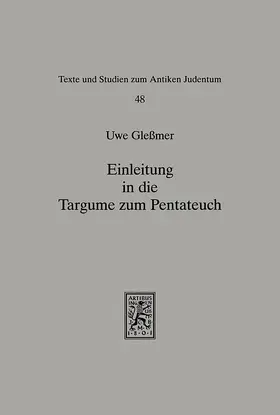 Glessmer |  Einleitung in die Targume zum Pentateuch | eBook | Sack Fachmedien