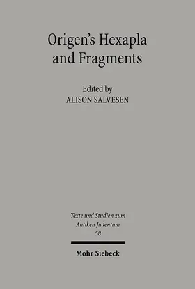 Salvesen |  Origen's Hexapla and Fragments | eBook | Sack Fachmedien