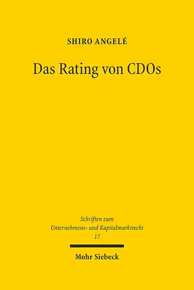 Angelé |  Das Rating von CDOs | eBook | Sack Fachmedien