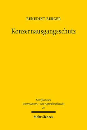 Berger | Konzernausgangsschutz | E-Book | sack.de