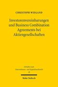 Wiegand |  Investorenvereinbarungen und Business Combination Agreements bei Aktiengesellschaften | eBook | Sack Fachmedien