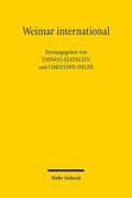 Kleinlein / Ohler |  Weimar international | Buch |  Sack Fachmedien