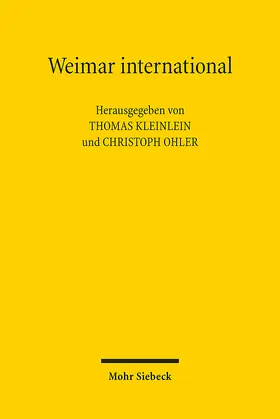Kleinlein / Ohler |  Weimar international | eBook | Sack Fachmedien