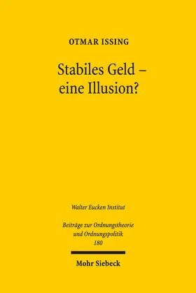 Issing |  Stabiles Geld - eine Illusion? | eBook | Sack Fachmedien