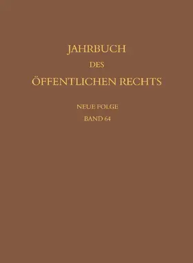 Baer / Lepsius / Schönberger |  Jahrbuch des öffentlichen Rechts der Gegenwart. Neue Folge | eBook | Sack Fachmedien