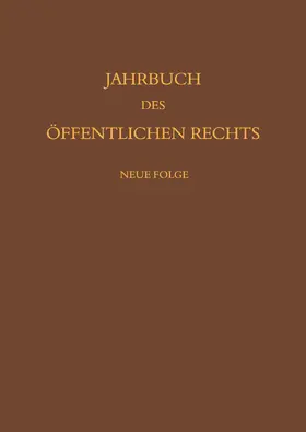 Häberle |  Jahrbuch des öffentlichen Rechts der Gegenwart. Neue Folge | eBook | Sack Fachmedien