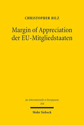 Bilz | Margin of Appreciation der EU-Mitgliedstaaten | Buch | 978-3-16-159086-3 | sack.de