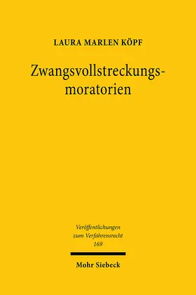 Köpf |  Zwangsvollstreckungsmoratorien | eBook | Sack Fachmedien