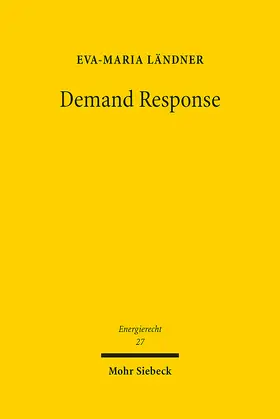 Ländner | Demand Response | E-Book | sack.de