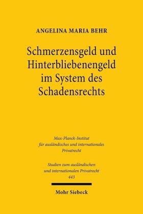 Behr | Behr, A: Schmerzensgeld und Hinterbliebenengeld im System de | Buch | 978-3-16-159204-1 | sack.de