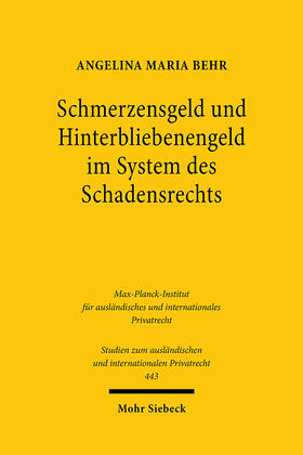 Behr | Schmerzensgeld und Hinterbliebenengeld im System des Schadensrechts | E-Book | sack.de