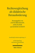 Brockmann / Pilniok / Schmidt |  Rechtsvergleichung als didaktische Herausforderung | eBook | Sack Fachmedien