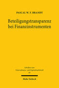 Brandt |  Beteiligungstransparenz bei Finanzinstrumenten | eBook | Sack Fachmedien