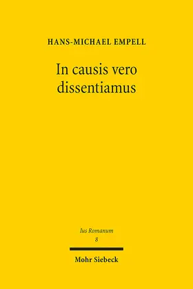 Empell |  In causis vero dissentiamus | eBook | Sack Fachmedien