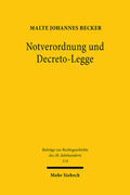 Becker |  Notverordnung und Decreto-Legge | eBook | Sack Fachmedien