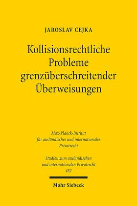 Cejka | Cejka, J: Kollisionsrechtliche Probleme grenzüberschreitende | Buch | 978-3-16-159427-4 | sack.de