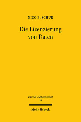 Schur | Die Lizenzierung von Daten | E-Book | sack.de