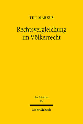 Markus | Rechtsvergleichung im Völkerrecht | E-Book | sack.de