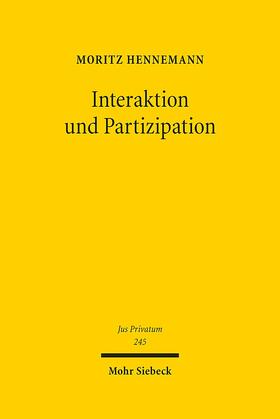 Hennemann | Hennemann, M: Interaktion und Partizipation | Buch | 978-3-16-159574-5 | sack.de
