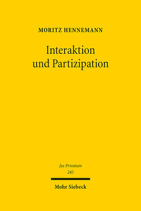 Hennemann |  Interaktion und Partizipation | eBook | Sack Fachmedien