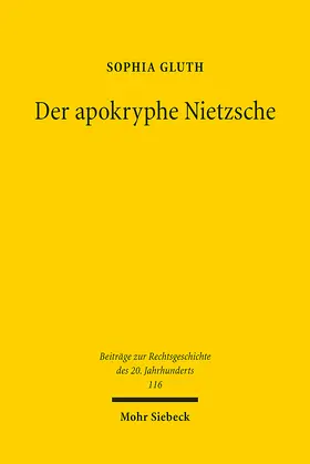 Gluth | Der apokryphe Nietzsche | E-Book | sack.de