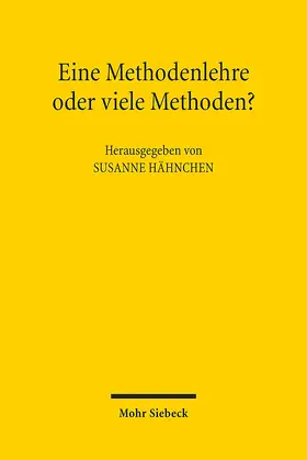 Hähnchen | Eine Methodenlehre oder viele Methoden? | Buch | 978-3-16-159593-6 | sack.de