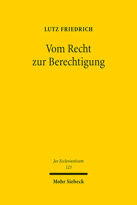 Friedrich |  Vom Recht zur Berechtigung | eBook | Sack Fachmedien