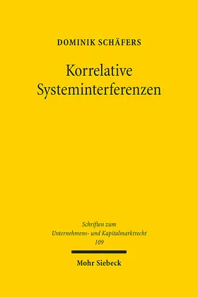 Schäfers | Korrelative Systeminterferenzen | Buch | 978-3-16-159645-2 | sack.de