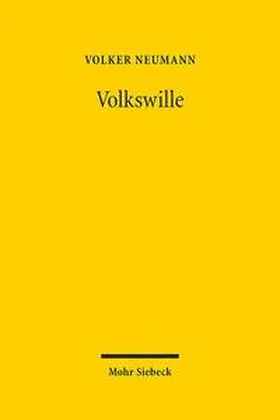 Neumann | Volkswille | Buch | 978-3-16-159658-2 | sack.de