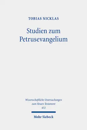 Nicklas | Studien zum Petrusevangelium | E-Book | www.sack.de