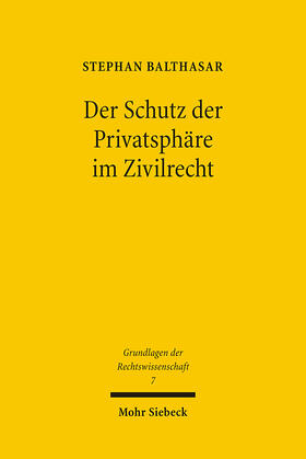 Balthasar | Der Schutz der Privatsphäre im Zivilrecht | E-Book | sack.de