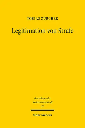 Zürcher |  Legitimation von Strafe | eBook | Sack Fachmedien