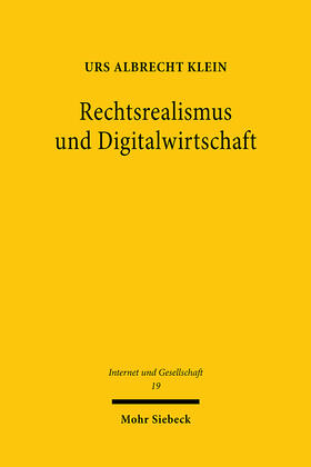 Klein | Rechtsrealismus und Digitalwirtschaft | E-Book | sack.de