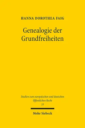 Faig |  Faig, H: Genealogie der Grundfreiheiten | Buch |  Sack Fachmedien