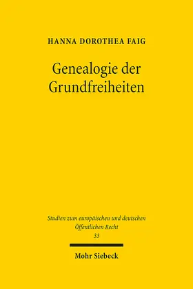 Faig |  Genealogie der Grundfreiheiten | eBook | Sack Fachmedien