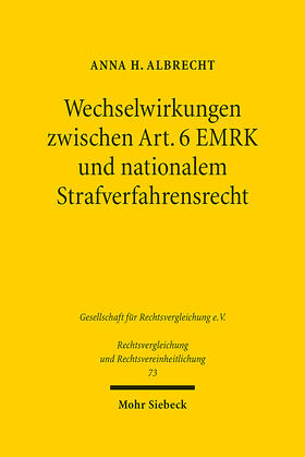 Albrecht | Wechselwirkungen zwischen Art. 6 EMRK und nationalem Strafverfahrensrecht | E-Book | sack.de