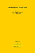 Eichenhofer |  Eichenhofer, J: e-Privacy | Buch |  Sack Fachmedien