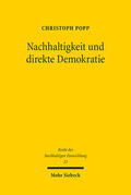 Popp |  Nachhaltigkeit und direkte Demokratie | eBook | Sack Fachmedien