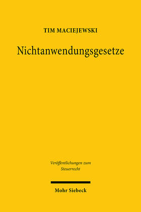 Maciejewski | Nichtanwendungsgesetze | E-Book | sack.de
