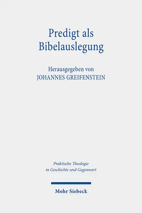 Greifenstein |  Predigt als Bibelauslegung | Buch |  Sack Fachmedien