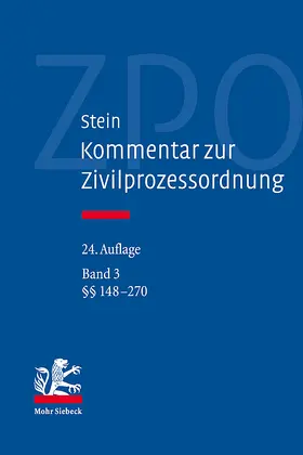 Stein / Bork | Kommentar zur Zivilprozessordnung | Buch | 978-3-16-160025-8 | sack.de
