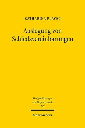 Plavec |  Auslegung von Schiedsvereinbarungen | eBook | Sack Fachmedien