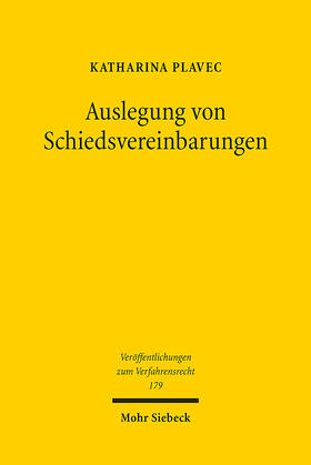 Plavec | Auslegung von Schiedsvereinbarungen | E-Book | sack.de