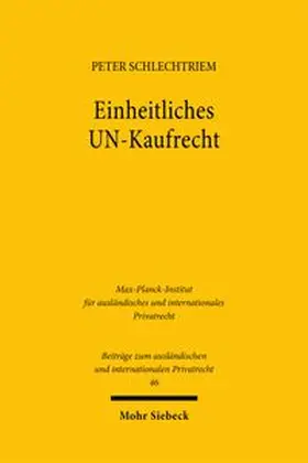 Schlechtriem |  Einheitliches UN-Kaufrecht | eBook | Sack Fachmedien