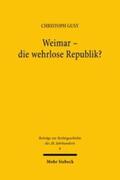 Gusy |  Weimar - die wehrlose Republik? | eBook | Sack Fachmedien