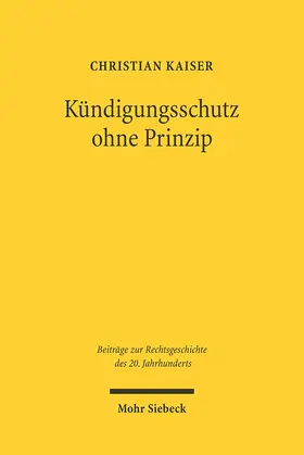 Kaiser |  Kündigungsschutz ohne Prinzip | eBook | Sack Fachmedien